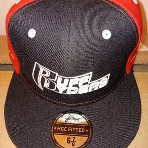 Ruff Ryders Black and Red Fitted Cap